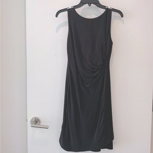 Woman THEORY Black Sleeveless Pleated Dress EU Size 6, similar to US 0/ XS